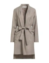 Shirtaporter Woman Overcoat & Trench Coat Camel Size 10 Polyester, Viscose, Elastane