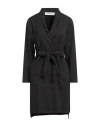 Shirtaporter Woman Overcoat & Trench Coat Dark Green Size 10 Polyester, Viscose, Elastane