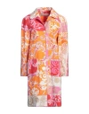 Shirtaporter Woman Overcoat & Trench Coat Orange Size 6 Cotton In Orange