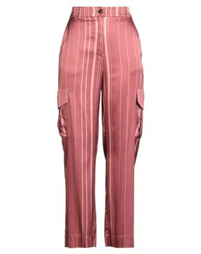Shirtaporter Woman Pants Antique Rose Size 10 Viscose, Elastane In Pink