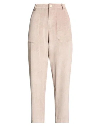 Shirtaporter Woman Pants Beige Size 12 Polyester, Nylon, Elastane In Orange
