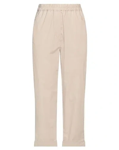 Shirtaporter Woman Pants Beige Size 8 Cotton
