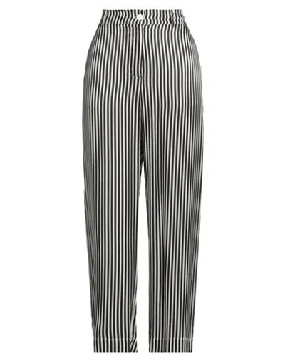 Shirtaporter Woman Pants Black Size 14 Viscose, Silk