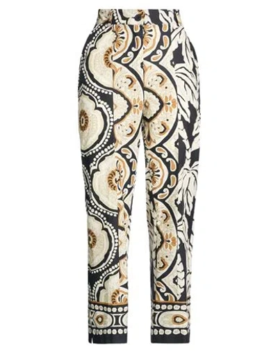 Shirtaporter Woman Pants Black Size 6 Cotton