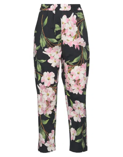 Shirtaporter Woman Pants Black Size 6 Cotton