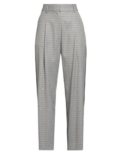 Shirtaporter Woman Pants Blue Size 10 Polyester, Viscose, Elastane