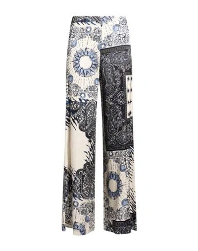 Shirtaporter Woman Pants Blue Size 4 Viscose, Elastane