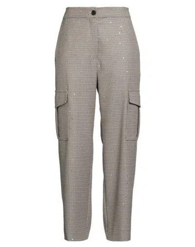Shirtaporter Woman Pants Camel Size 12 Polyester, Viscose, Elastane In Sand