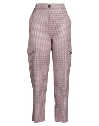 Shirtaporter Woman Pants Garnet Size 8 Polyester, Viscose, Elastane