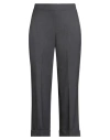 Shirtaporter Woman Pants Grey Size 10 Polyester, Viscose, Elastane In Gray
