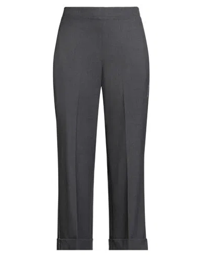 Shirtaporter Woman Pants Grey Size 10 Polyester, Viscose, Elastane In Gray