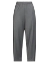 Shirtaporter Woman Pants Grey Size 12 Polyester, Viscose, Elastane