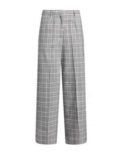 Shirtaporter Woman Pants Grey Size 2 Polyester, Viscose, Elastane