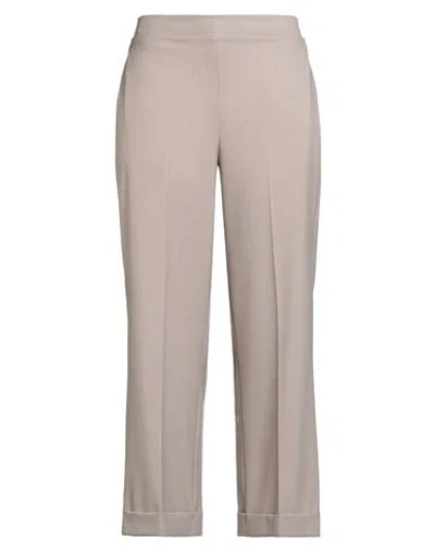 Shirtaporter Woman Pants Light Brown Size 10 Polyester, Viscose, Elastane In Sand