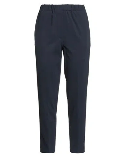 Shirtaporter Woman Pants Midnight Blue Size 10 Cotton, Nylon, Elastane