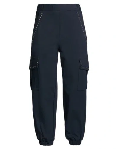 Shirtaporter Woman Pants Navy Size 2 Viscose, Nylon, Elastane In Multi