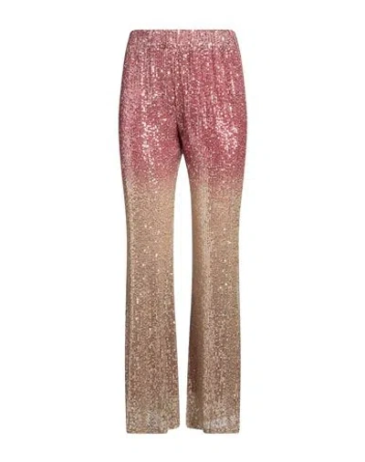 Shirtaporter Woman Pants Rose Gold Size M Polyester In Purple