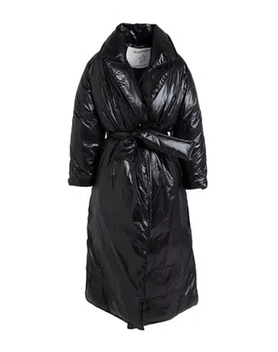 Shirtaporter Woman Puffer Black Size 6 Nylon