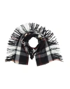 Shirtaporter Woman Scarf Black Size - Wool, Polyester, Polyamide, Acrylic