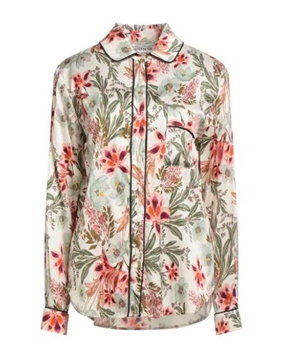 Shirtaporter Woman Shirt Beige Size 10 Viscose, Elastane