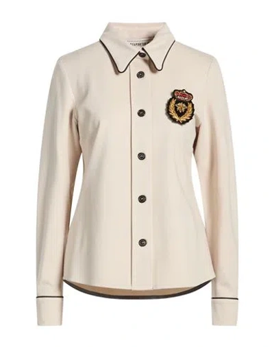 Shirtaporter Woman Shirt Beige Size 10 Viscose, Nylon, Elastane In Neutral