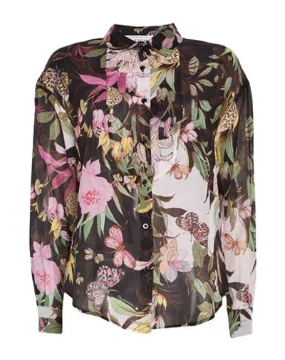 Shirtaporter Woman Shirt Black Size 10 Cotton