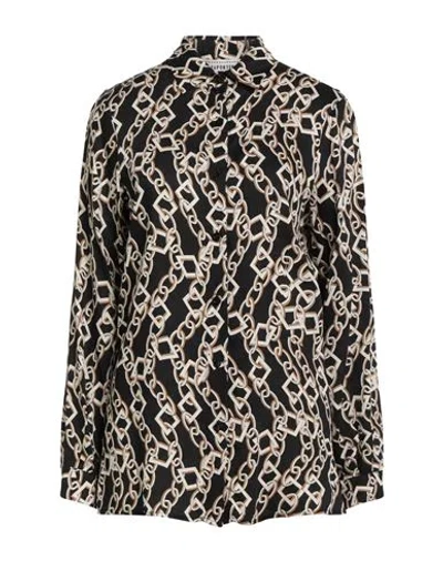 Shirtaporter Woman Shirt Black Size 10 Viscose