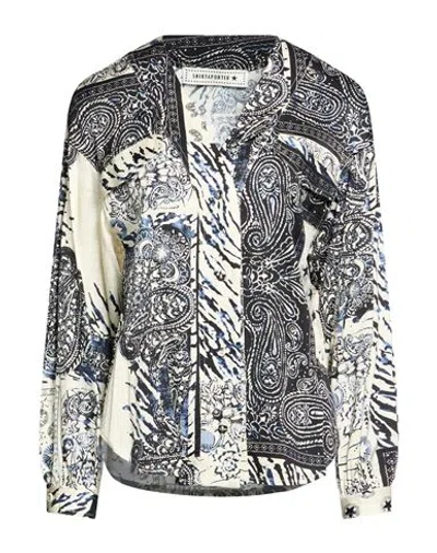 Shirtaporter Woman Shirt Black Size 12 Viscose, Elastane