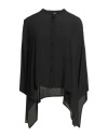 Shirtaporter Woman Shirt Black Size 6 Viscose, Elastane