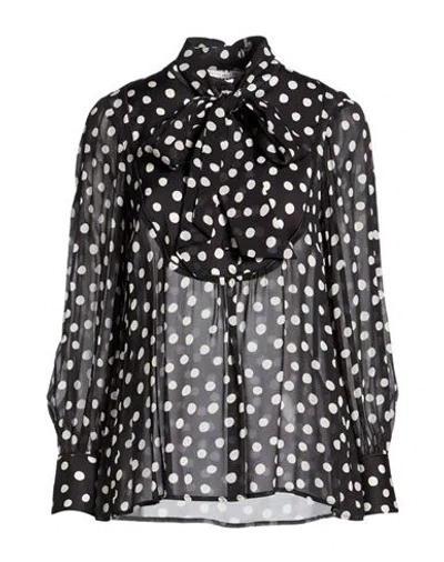 Shirtaporter Woman Shirt Black Size 8 Viscose, Elastane