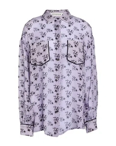 Shirtaporter Woman Shirt Lilac Size 8 Rayon