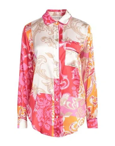 Shirtaporter Woman Shirt Off White Size 8 Silk, Elastane