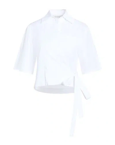 Shirtaporter Woman Shirt White Size 8 Cotton