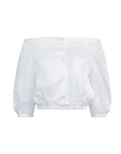 Shirtaporter Woman Shirt White Size 8 Cotton