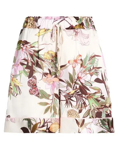 Shirtaporter Woman Shorts & Bermuda Shorts Light Pink Size 12 Silk, Elastane In Black