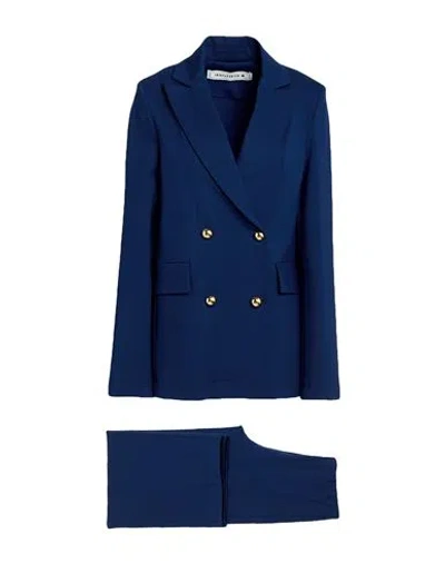 Shirtaporter Woman Suit Blue Size 10 Viscose, Nylon, Elastane