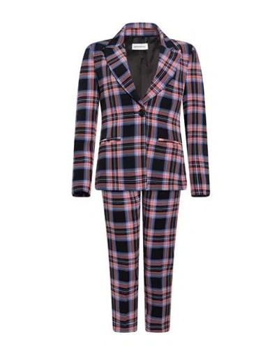 Shirtaporter Woman Suit Blue Size 4 Polyester In Multi