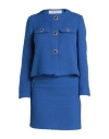 Shirtaporter Woman Suit Blue Size 8 Cotton