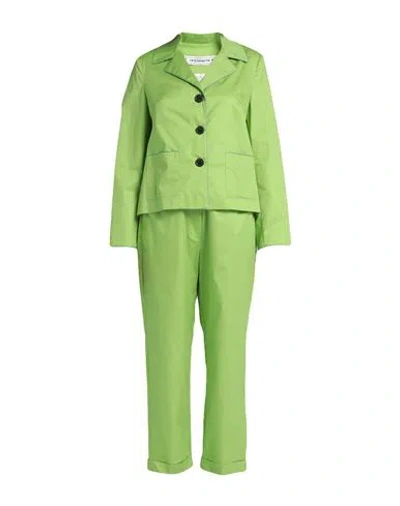Shirtaporter Woman Suit Green Size 10 Cotton