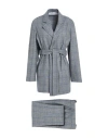 Shirtaporter Woman Suit Grey Size 10 Wool, Polyamide