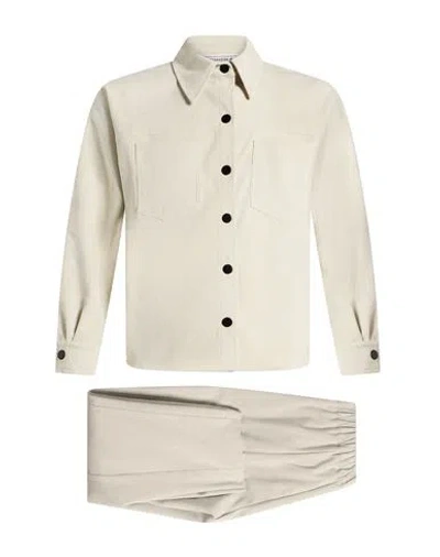 Shirtaporter Woman Suit Ivory Size 6 Polyester, Nylon, Elastane In Neutral