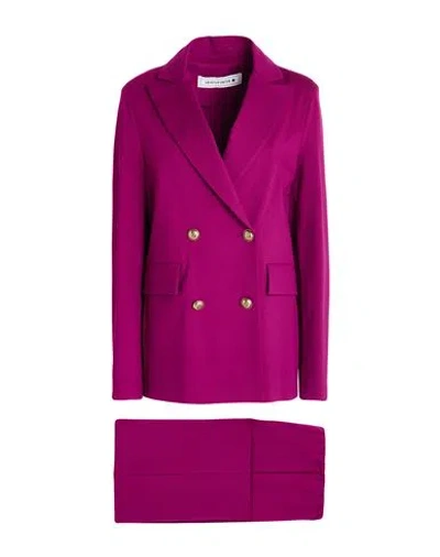 Shirtaporter Woman Suit Mauve Size 10 Viscose, Nylon, Elastane