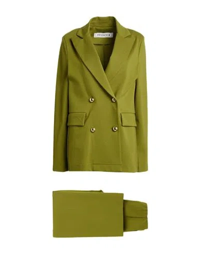 Shirtaporter Woman Suit Military Green Size 10 Viscose, Nylon, Elastane