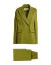 Shirtaporter Woman Suit Military Green Size 10 Viscose, Nylon, Elastane In Green