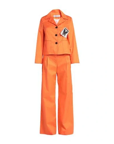 Shirtaporter Woman Suit Orange Size 6 Cotton