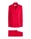 Shirtaporter Woman Suit Red Size 10 Viscose, Nylon, Elastane
