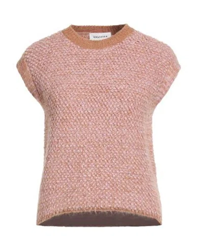 Shirtaporter Woman Sweater Antique Rose Size M Acrylic, Polyamide, Viscose, Wool In Pink