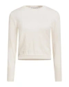 Shirtaporter Woman Sweater Beige Size 8 Cotton