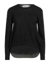 Shirtaporter Woman Sweater Black Size 12 Merino Wool