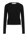 Shirtaporter Woman Sweater Black Size 8 Cotton